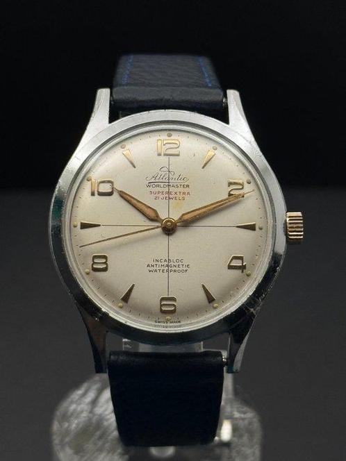 Atlantic - *Vintage Worldmaster Jumbo Case* - Zonder, Handtassen en Accessoires, Horloges | Heren