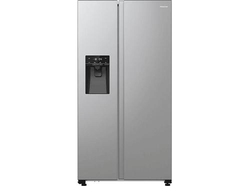 Hisense -  Side By Side Koelkast - Zilver, Elektronische apparatuur, Koelkasten en IJskasten, 200 liter of meer, Nieuw, 160 cm of meer