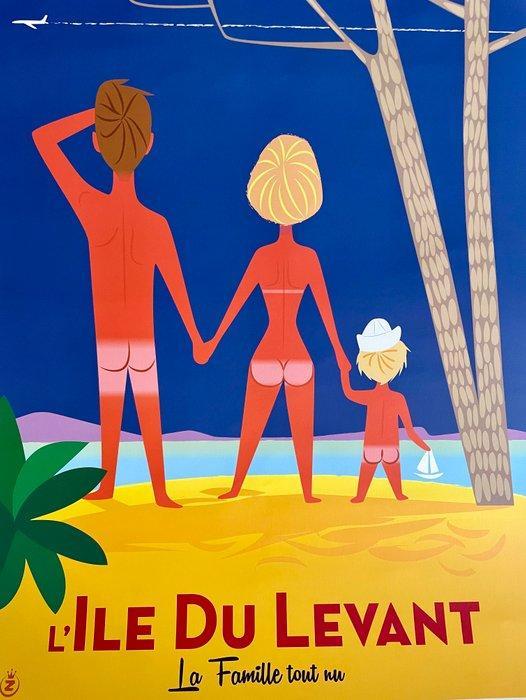 Monsieur Z - Affiche de Tourisme LIle du Levant - La, Antiek en Kunst, Kunst | Tekeningen en Fotografie