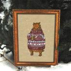 Winter Beer Borduurset 14CT op Bruin Borduurstof DW2737, Verzenden, Nieuw