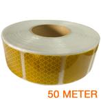 Reflecterende tape gesegmenteerd ECE R104 GEEL 50 meter, Ophalen of Verzenden, Nieuw