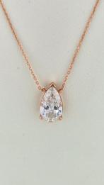 Halsketting - 14 karaat Roségoud - 2.51ct. tw. Diamant, Handtassen en Accessoires, Kettingen, Nieuw