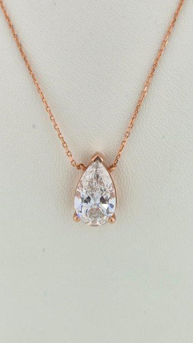 Halsketting - 14 karaat Roségoud - 2.51ct. tw. Diamant, Handtassen en Accessoires, Kettingen