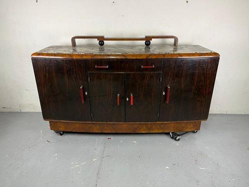 Borsani - Gaetano Borsani - Crédence - Bois, Marbre, Antiek en Kunst, Kunst | Designobjecten