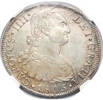 Espagne. Charles IV. 8 Reales 1805 Lima JP - AU55