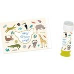 Jungle Dieren Stickers Zoo Party Voor Bellenblaas 6st, Verzenden