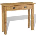vidaXL Wandtafel massief teakhout 90x30x80 cm, Verzenden, Nieuw