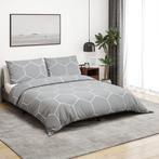 vidaXL Dekbedovertrekset 260x240 cm katoen grijs, Verzenden, Nieuw