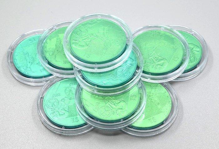 Samoa. 1 Dollar 2017 Pure Green Titanium 0.990 200 Years of, Postzegels en Munten, Munten | Europa | Niet-Euromunten