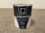 Veiling - 5x Aquamaryn Aqualin aflak satijn basis wit 1l