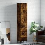 vidaXL Hoge kast 34,5x34x180 cm bewerkt hout gerookt, Huis en Inrichting, Kasten | Dressoirs, Nieuw, Verzenden