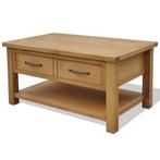 vidaXL Salontafel 88x53x45 cm massief eikenhout, Huis en Inrichting, Verzenden, Nieuw