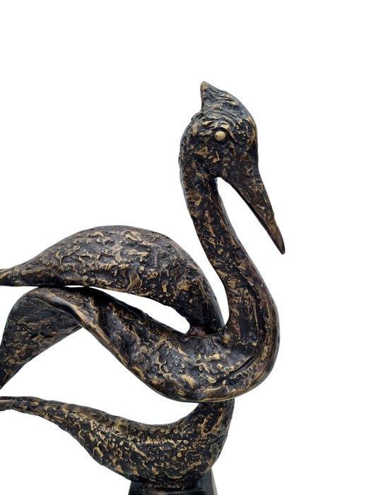 sculptuur, Abstracte kraanvogel - 50 cm - Brons, Antiek en Kunst, Kunst | Designobjecten