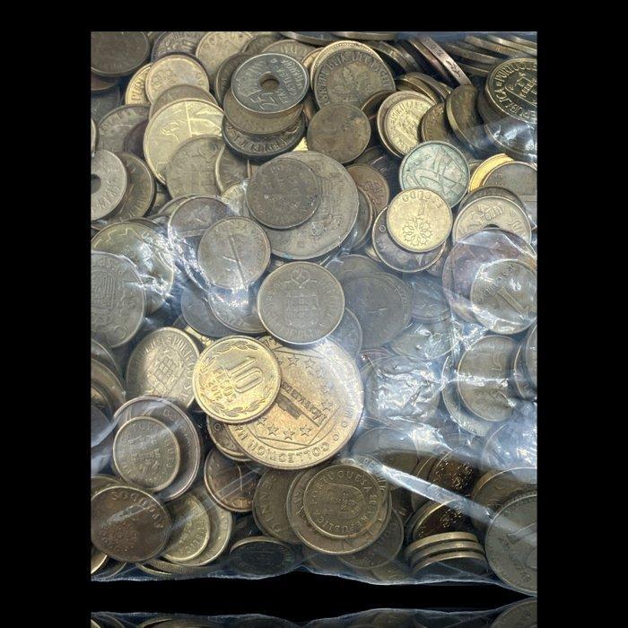 Mundo. Lote de 4 kg Moedas de Latão do Mundo, Vários países,, Postzegels en Munten, Munten | Europa | Niet-Euromunten