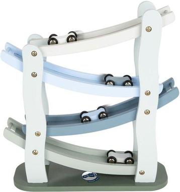 Small Foot - Houten Autobaan Blauw met 4 Autos, Kinderen en Baby's, Verzenden, Nieuw
