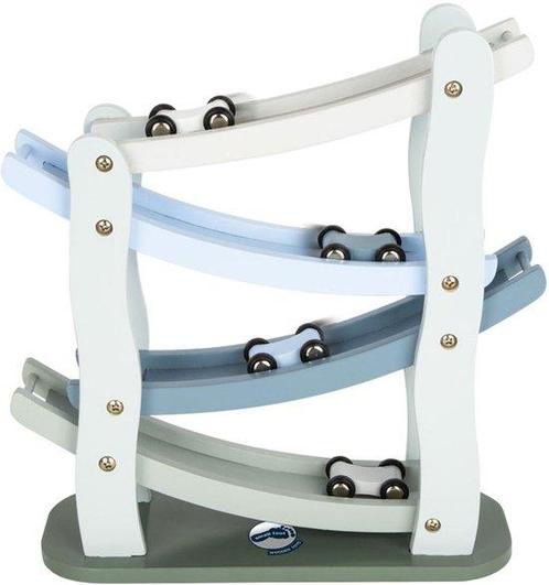Small Foot - Houten Autobaan Blauw met 4 Autos, Kinderen en Baby's, Speelgoed | Overig, Nieuw, Verzenden