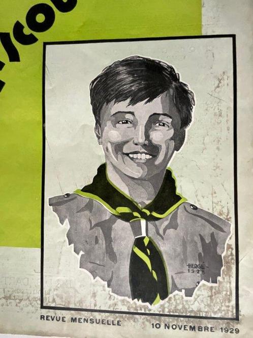 Le Boy Scout Belge du 10 novembre 1929 - Couverture et, Boeken, Stripverhalen