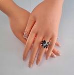 Cocktailring - 18 karaat Witgoud - 3.33ct. tw. Diamant