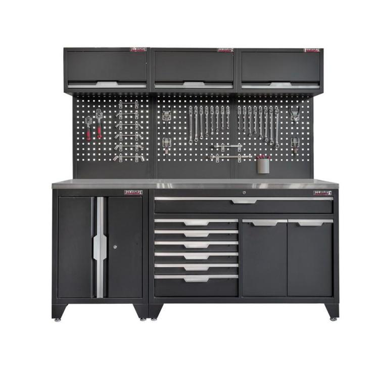 Gereedschapskasten set wandlengte 204 cm. lage tweedeurs, Doe-het-zelf en Bouw, Werkbanken, Ophalen of Verzenden
