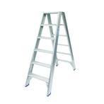 Solide dubbele trapladder 2×6 treden – 1.50m, Doe-het-zelf en Bouw, Ladders en Trappen, Ophalen of Verzenden, Nieuw, Trap, Minder dan 2 meter