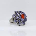 Zonder Minimumprijs - Ring Zilver - 3.89ct. tw. Opaal -, Handtassen en Accessoires, Ringen, Nieuw