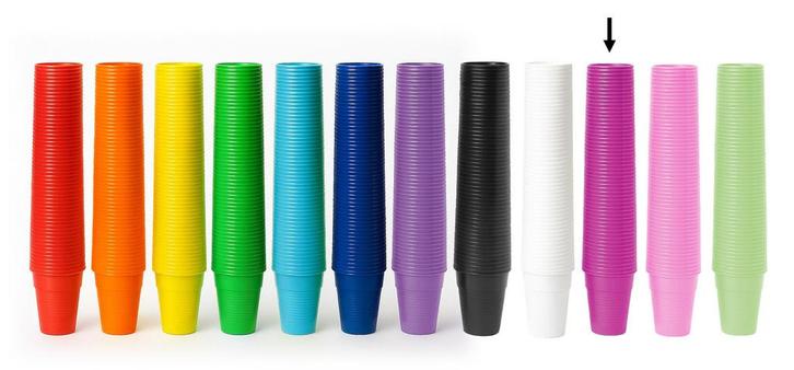 Set van 100 gekleurde feestbekers (donkerroze), Bricolage & Construction, Outillage | Autres Machines, Envoi