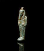 LÉgypte ancienne, amulette shabti en faïence - 3 cm, Collections