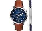 Fossil Neutra Chrono FS5708SET - Heren Horloge 44 mm -, Verzenden, Zo goed als nieuw