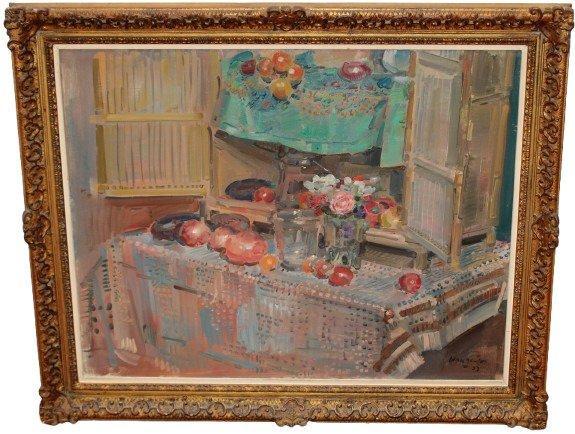 Julián Grau Santos (1937) - Alacena con frutas y flores, Antiek en Kunst, Kunst | Schilderijen | Klassiek