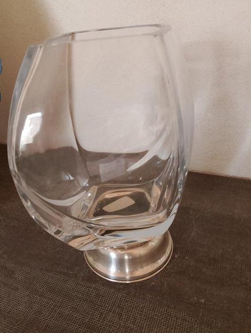 Vaas - .800 zilver - Kristal en zilver, Antiek en Kunst, Antiek | Zilver en Goud