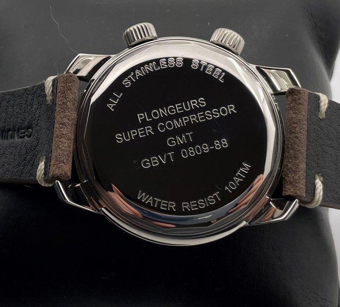 Landeron Compresor GMT Vintage - Homme - 2020 et après, Handtassen en Accessoires, Horloges | Heren