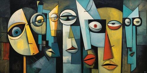 Felix van Horst (1988) - Cubism Chorus (XXL), Antiek en Kunst, Kunst | Schilderijen | Modern