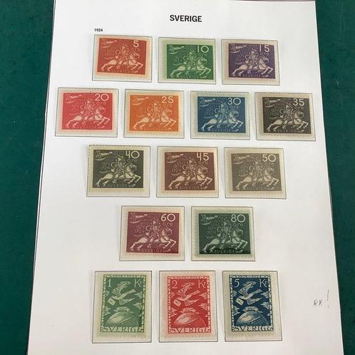 Zweden 1924 - UPU-instelling - Michel 159/174, Postzegels en Munten, Postzegels | Amerika