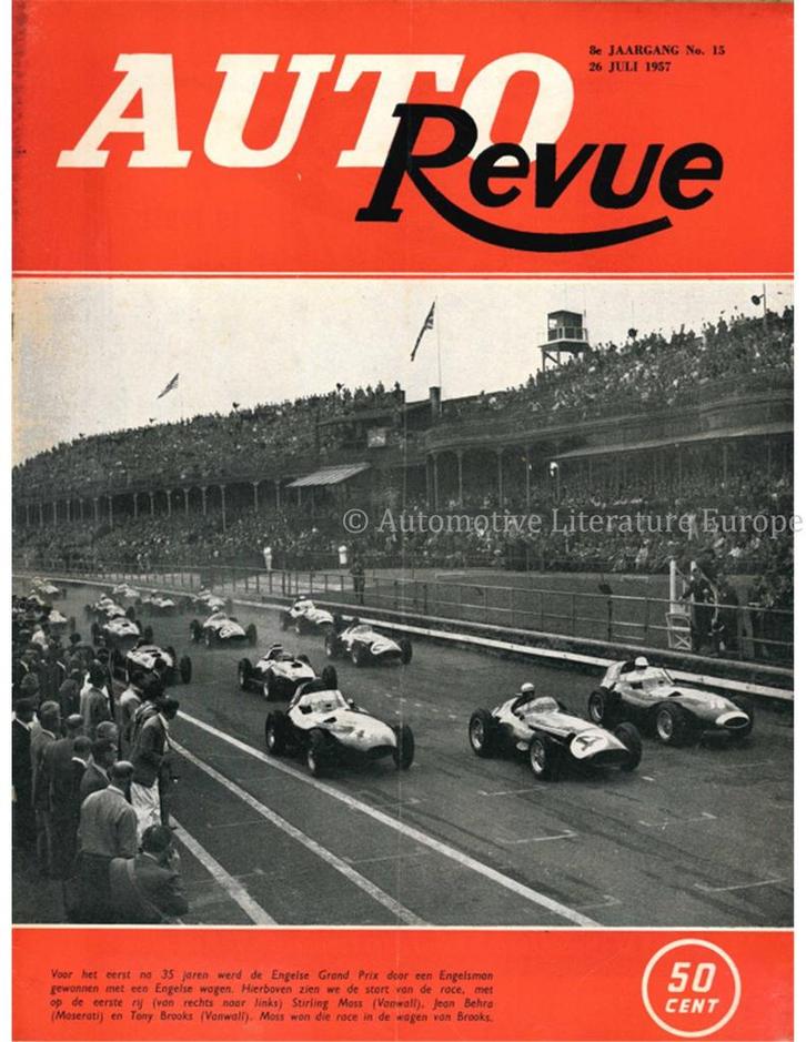 1957 AUTO REVUE MAGAZINE 15 NEDERLANDS, Boeken, Auto's | Folders en Tijdschriften