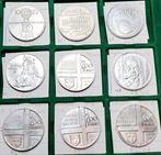 Hongarije. Lot of 9 silver coins.