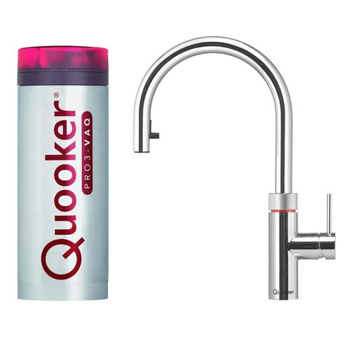 Quooker Flex Chroom met PRO3 VAQ-E Boiler, Doe-het-zelf en Bouw, Sanitair, Kraan, Nieuw, Chroom, Ophalen of Verzenden
