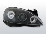 Koplampen Angel Eyes | Opel Corsa C 2000-2006 | LED |zwart, Auto-onderdelen, Verzenden, Nieuw, Opel
