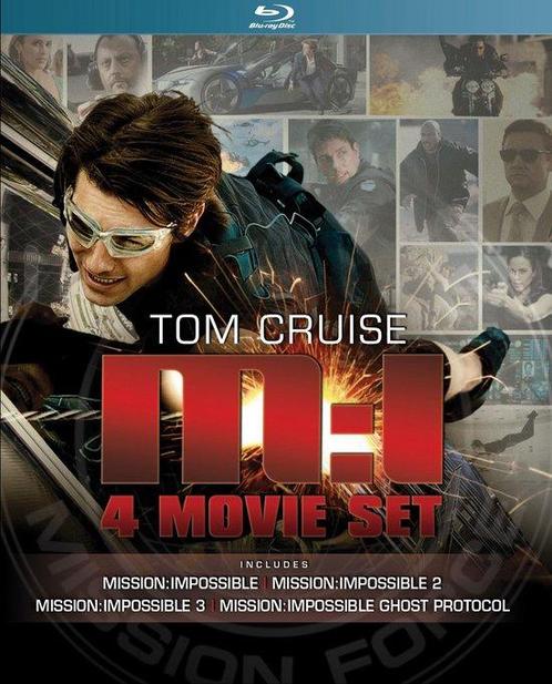 Mission: Impossible 1-4 (blu-ray tweedehands film), CD & DVD, Blu-ray, Enlèvement ou Envoi
