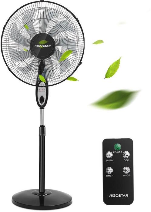 Aigostar Statiefventilator - Ventilator Staand - Verstelbaar, Huis en Inrichting, Woonaccessoires | Overige, Verzenden