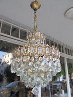 Lustre - Laiton moulé - Luminaires en cristal antiques, Antiek en Kunst, Antiek | Verlichting