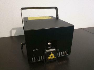 4 watt RGB Full color diode ILDA laser projector+flightcase