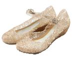 Prinsessenjurk - Glitter schoenen - Goud - Kleedje, Verzenden, Nieuw