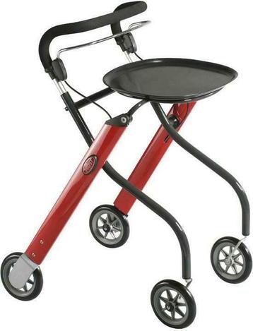 Rollator Trust Care Let's Go Indoor Red (Nieuw), Divers, Déambulateurs, Ophalen of Verzenden