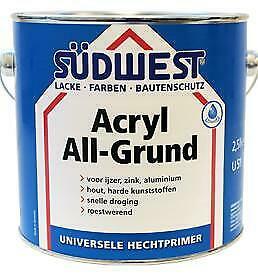 Sudwest ACRYL watergedragen Allgrund U51 grondverf voor hout, Bricolage & Construction, Peinture, Vernis & Laque, Envoi