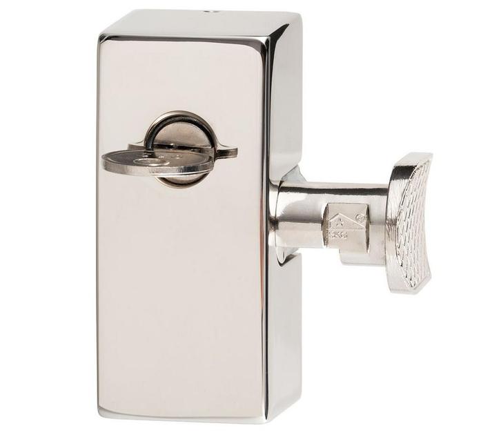 Bijzetslot Elegant buiten draaiend glans nikkel, Doe-het-zelf en Bouw, Hang- en Sluitwerk, Klink of Kruk, Nieuw, Overige materialen