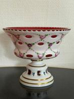 Vaas - Kristal, Bovenlaagglas, opaalglas - Rode, versierde