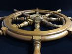 Japan - Beeld, Japanese Vintage Wooden Ship’s Wheel - 74 cm