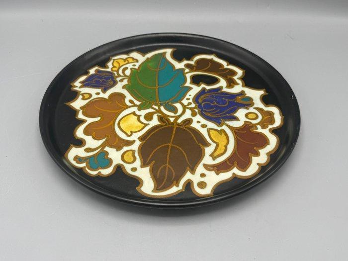 grote plateel schaal dienblad gemaakt te Arnhem. - Dienblad, Antiek en Kunst, Kunst | Designobjecten