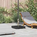 vidaXL Parasolvoet Zwart 41 x 41 x 37 cm Graniet, Tuin en Terras, Verzenden, Nieuw