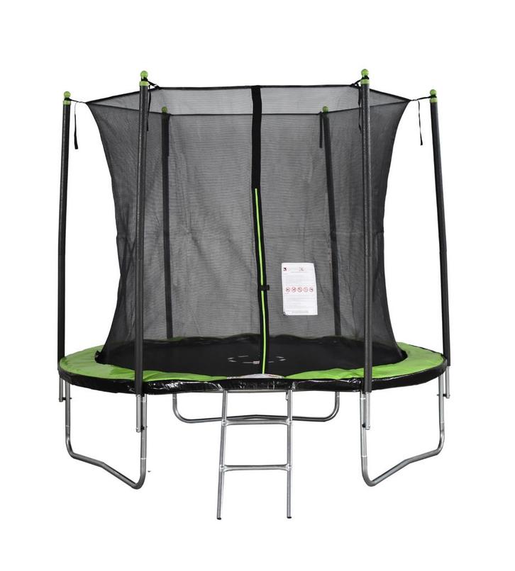 Trampoline 244 cm rond | Met Net & Ladder | Nieuw, Jardin & Terrasse, Jardin & Terrasse Autre, Enlèvement ou Envoi